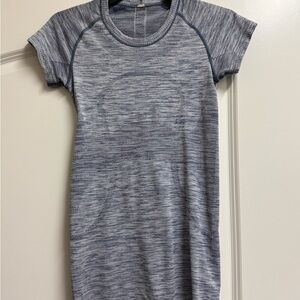 Lululemon Swiftly Tech Short Sleeve Crew Heathered Hero Blue 4